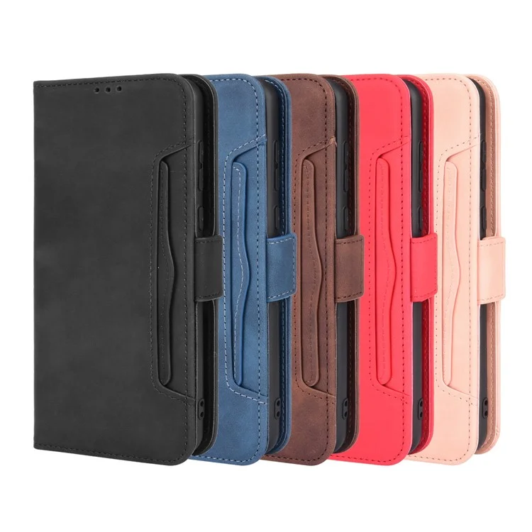 For Nokia C30 Quality PU Leather Phone Cover Shock Resistant Phone Cover Leather Phone Wallet Stand Protective Case - Brown