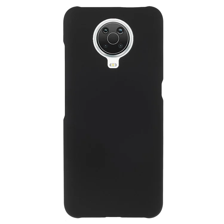 Glossy Surface Rubberized Finish Well-protected PC Hard Phone Shell Cover for Nokia G10/G20 - Black