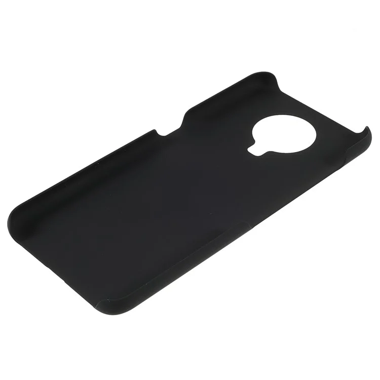 Glossy Surface Rubberized Finish Well-protected PC Hard Phone Shell Cover for Nokia G10/G20 - Black