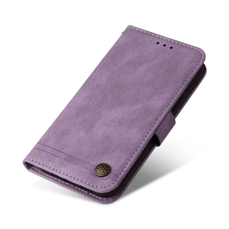 For Nokia G50 Leather Wallet Cases Skin Touch Phone Cover Stand with Strap - Purple