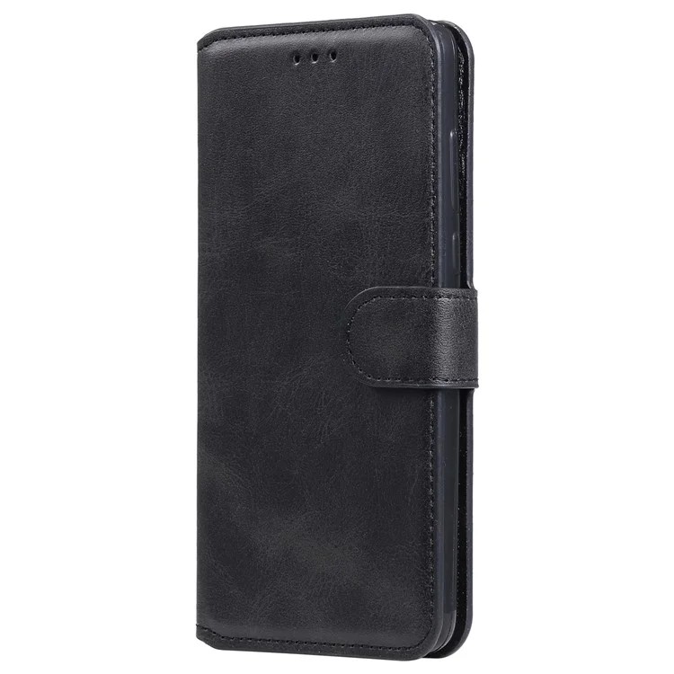 Stand Classiot Folio Flip Anti-scratch Couverture PU Pautlement Puille du Paut Mobile Dépositique Shell de Téléphone Pour Nokia G50 5G - le Noir