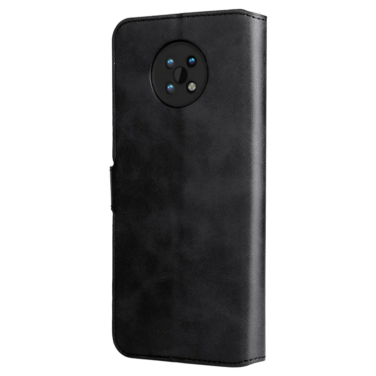 Stand Classiot Folio Flip Anti-scratch Couverture PU Pautlement Puille du Paut Mobile Dépositique Shell de Téléphone Pour Nokia G50 5G - le Noir
