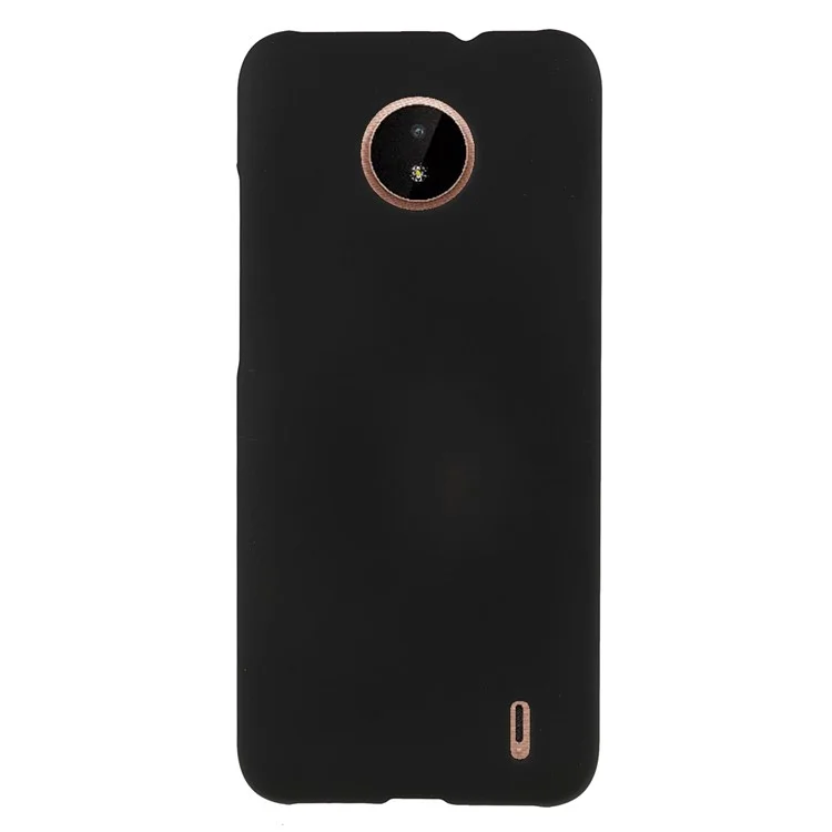 Light Slim Gommatizzati in Gomma Antigruppo Antiscivolo Custodia Per PC Dura Per Nokia C10/C20 - Nero