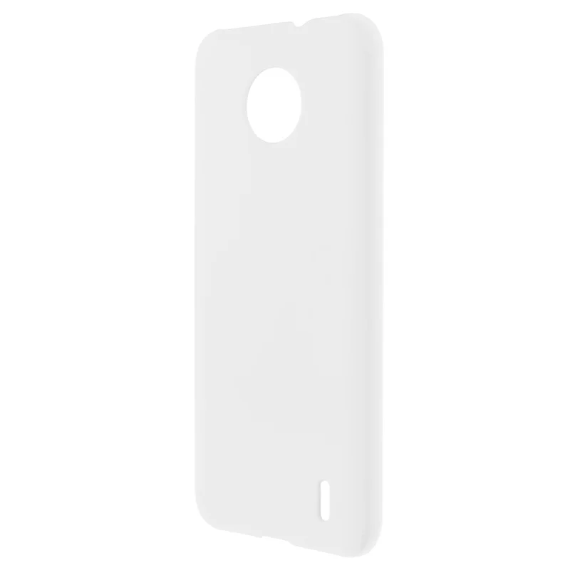 Light Slim Rubberized Anti-Scratch Phone Drop-proof Hard PC Phone Case for Nokia C10/C20 - White