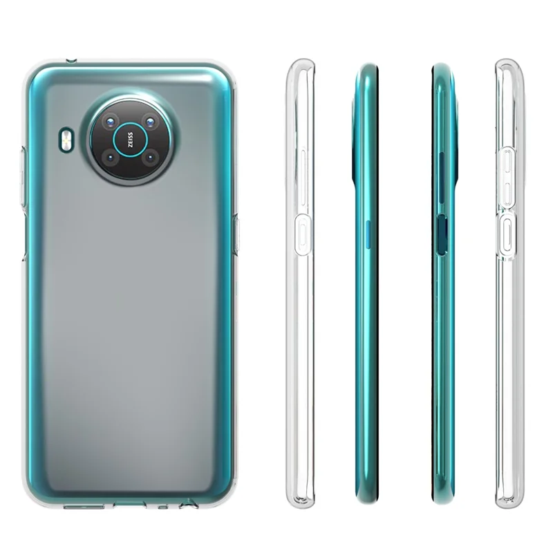 10Pcs / Pack Scratch-resistant TPU Phone Case Inner Watermark-Free Phone Covering for Nokia X20 / X10