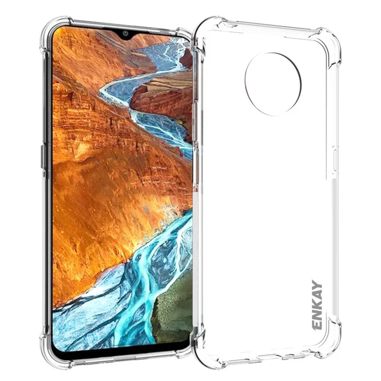 Enkay Hat Prince Anti-slip Sing Strip Cover Protective Bajor de Cuatro Esquina TPU Case Para Nokia G300 5G