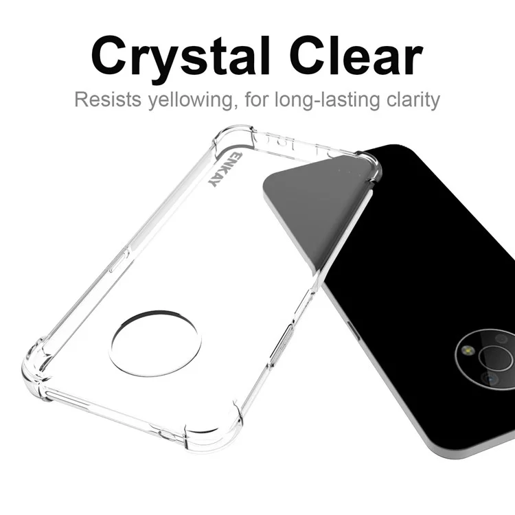 Enkay Hat Prince Anti-slip Sing Strip Cover Protective Bajor de Cuatro Esquina TPU Case Para Nokia G300 5G