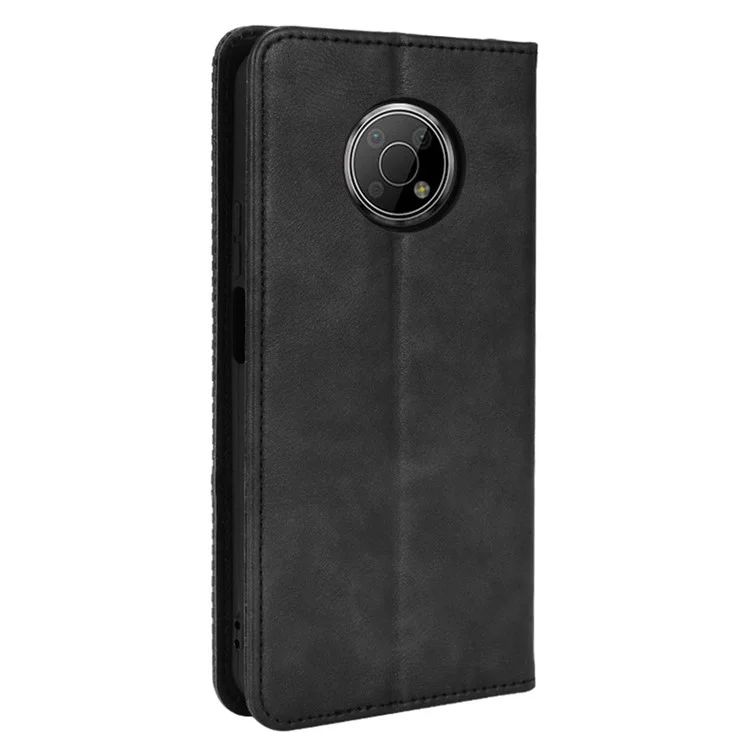 Mosaic Border Muster Spleißwallet Ständer Auto Schließung Magnetischer Leder -telefonabdeckung Hülle Für Nokia G300 - Schwarz