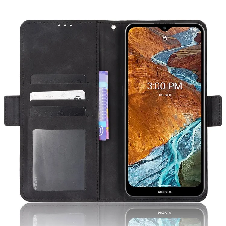Caso Di Copertura Della Copertura Del Telefono Pieghevole Della Protezione Della Protezione Della Carta Multipla Della Carta Per Nokia G300 - Nero