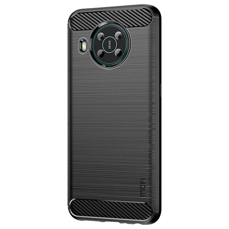 MOFI JK TPU Series-1 for Nokia X100 Phone Case Carbon Fiber Texture Soft TPU Brushed Surface Cover - Black