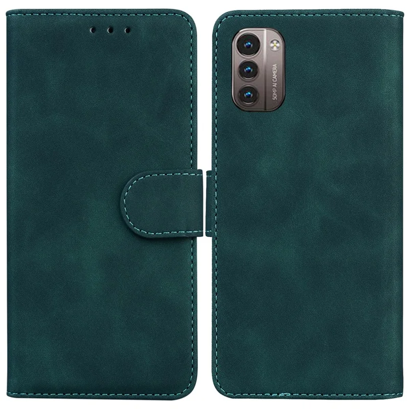 Flip Mobile Phone Bag Case for Nokia G11/G21 PU Leather Protective Phone Cover with Stand Wallet - Green