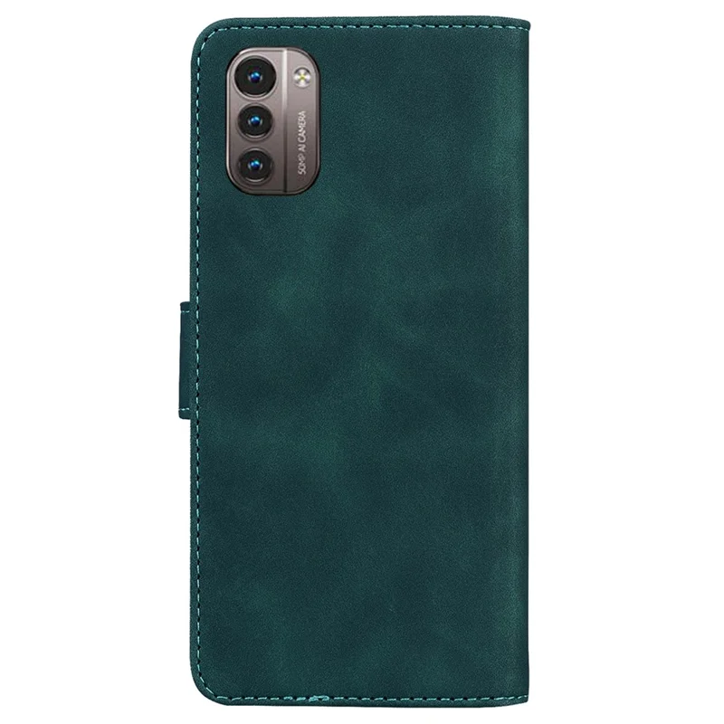 Flip Mobile Phone Bag Case for Nokia G11/G21 PU Leather Protective Phone Cover with Stand Wallet - Green