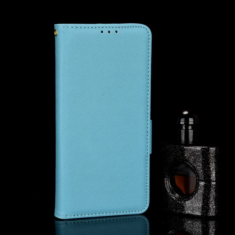 For Nokia G11/G21 Litchi Texture PU Leather All-round Shockproof Smartphone Case Shell Anti-drop Stand Wallet Cover - Baby Blue