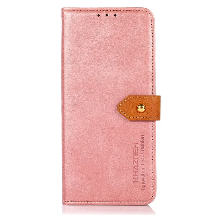 Khazneh Para Nokia G11/G21 PU Caelo Cato Casa Partela Partelha Curto Magnético Golden - Rosa Ouro