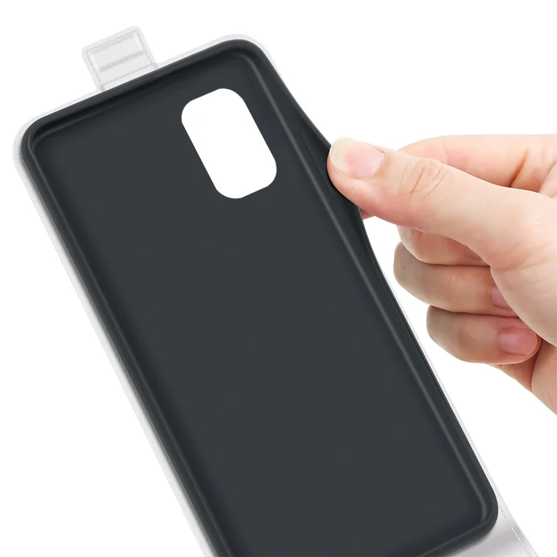 For Nokia G11 / G21 Crazy Horse Texture PU Leather Vertical Flip Case Magnetic Clasp Protective Cover with Card Holder - White