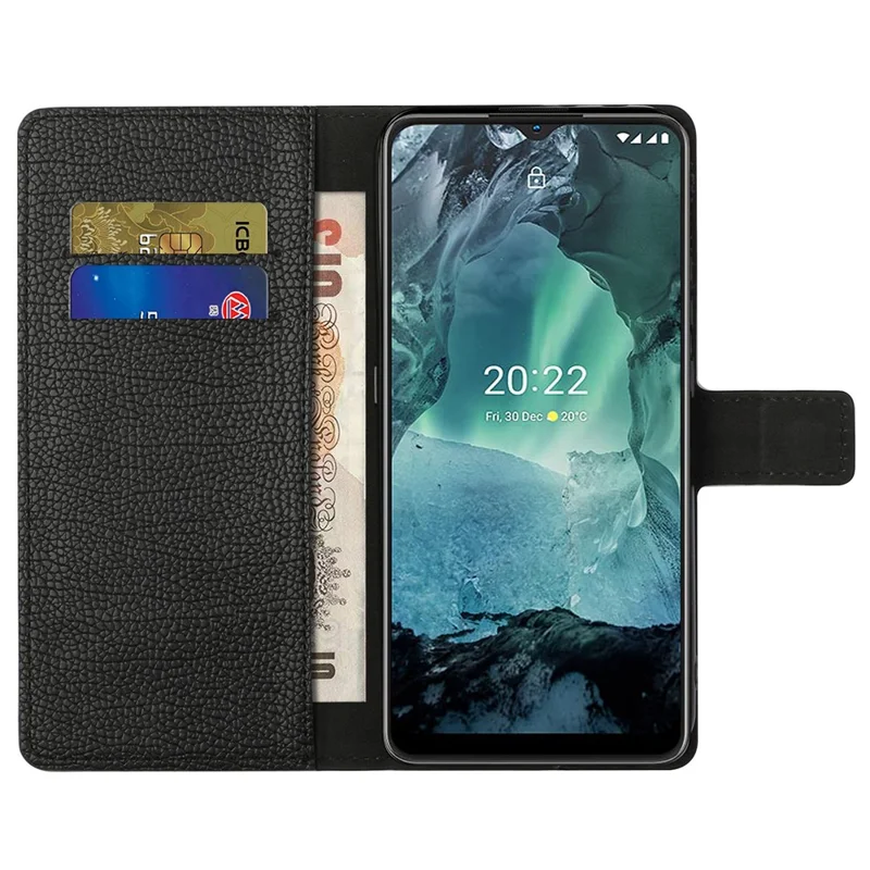 For Nokia G11 / G21 Litchi Texture Wallet Case Shockproof PU Leather Stand Phone Cover