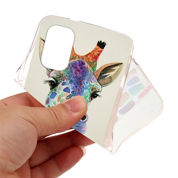 Für Nokia G21/G11 Musterdruckweiche TPU-Handyhülle Anti-Scratch Protective Back Cover - Blume