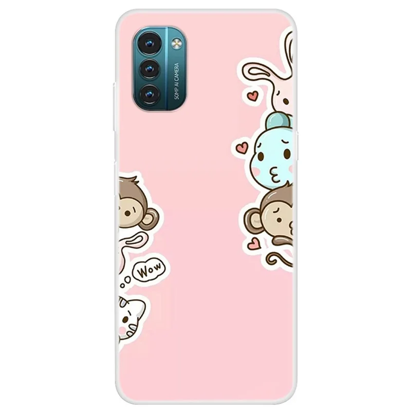 For Nokia G21/G11 Pattern Printing TPU Phone Case Soft Slim Protective Back Cover - Wow