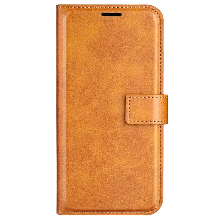 Para Nokia C2 2a Edición Square Magnetic Cuase Magnetic PU Cuero De Cuero Folio Flip Case Fundación A Prueba De Choque - Amarillo