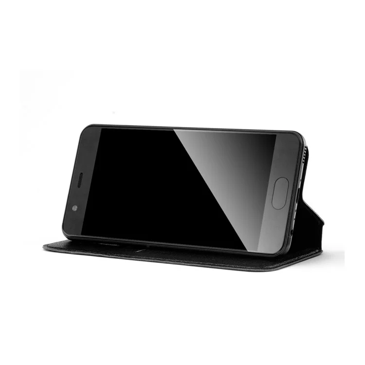 DUX DUCIS Innovative Universal Leather Stand Case for iPhone X/Samsung S8, Size: 165 x 85mm - Black