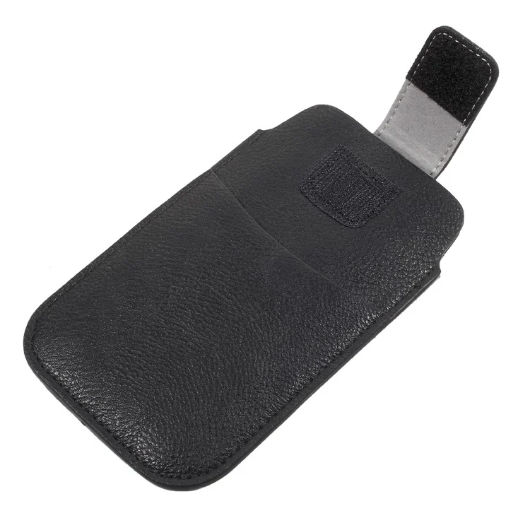 100Pcs/Set Litchi Grain Leather Card Holder Pouch with Belt Loop for iPhone 8 Plus/Samsung Galaxy Note 8 etc.