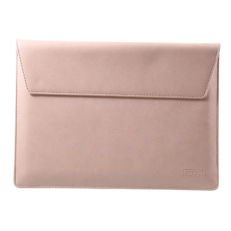 Elegant Series PU Leather Laptop Sleeve Bag Case for Macbook Air/Pro 13.3 Inch, Size: 36x25cm - Pink