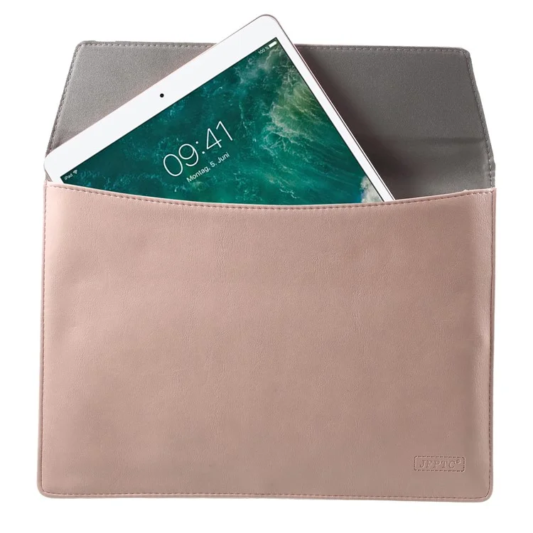 Elegant Series PU Leather Laptop Sleeve Bag Case for Macbook Air/Pro 13.3 Inch, Size: 36x25cm - Pink