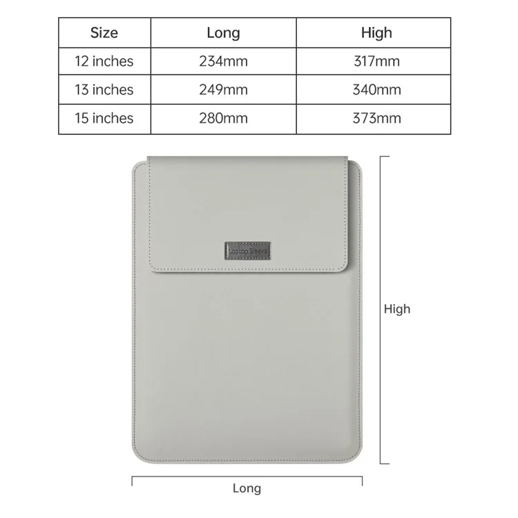 13-inch Universal Large Capacity Leather Protective Case Bag for Phone Tablets - Brown