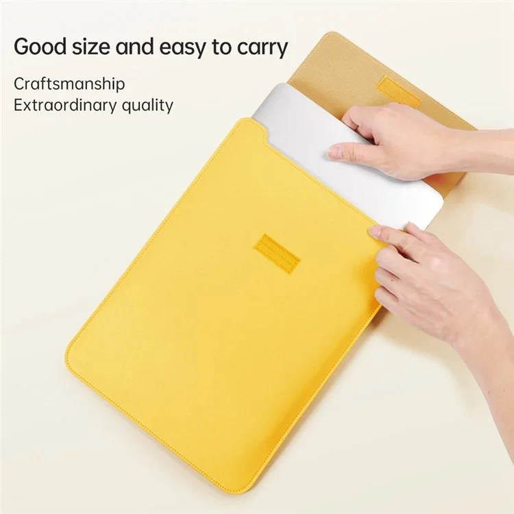13-inch Universal Large Capacity Leather Protective Case Bag for Phone Tablets - Brown