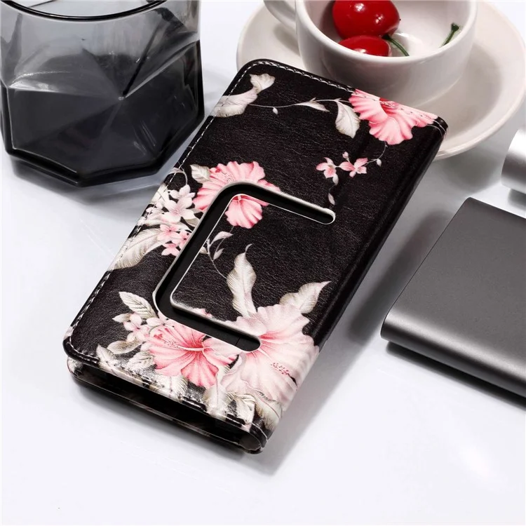 Azalea Flower - Universal Pattern Printing Leather Wallet Mobile Phone Case for iPhone 8/LG K3 (2017)