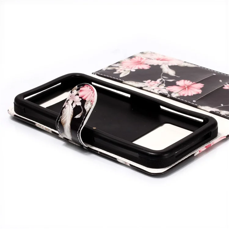 Azalea Flower - Universal Pattern Printing Leather Wallet Mobile Phone Case for iPhone 8/LG K3 (2017)