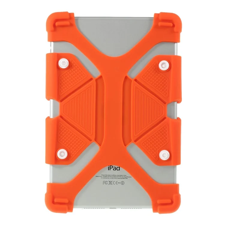 Custodia Protettiva Flessibile In Silicone Universale Per Lenovo Tab 4 8 / Xiaomi MI Pad 4 - Arancia