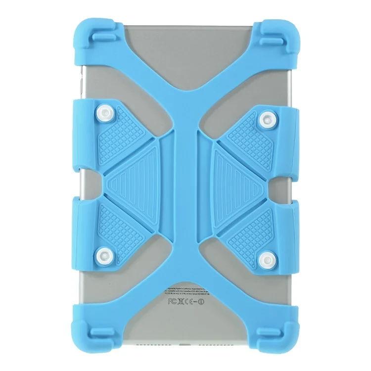 Universal Soft Silicone Flexible Protective Case for Lenovo Tab3 7 Plus / LG G Pad 7.0 - Blue