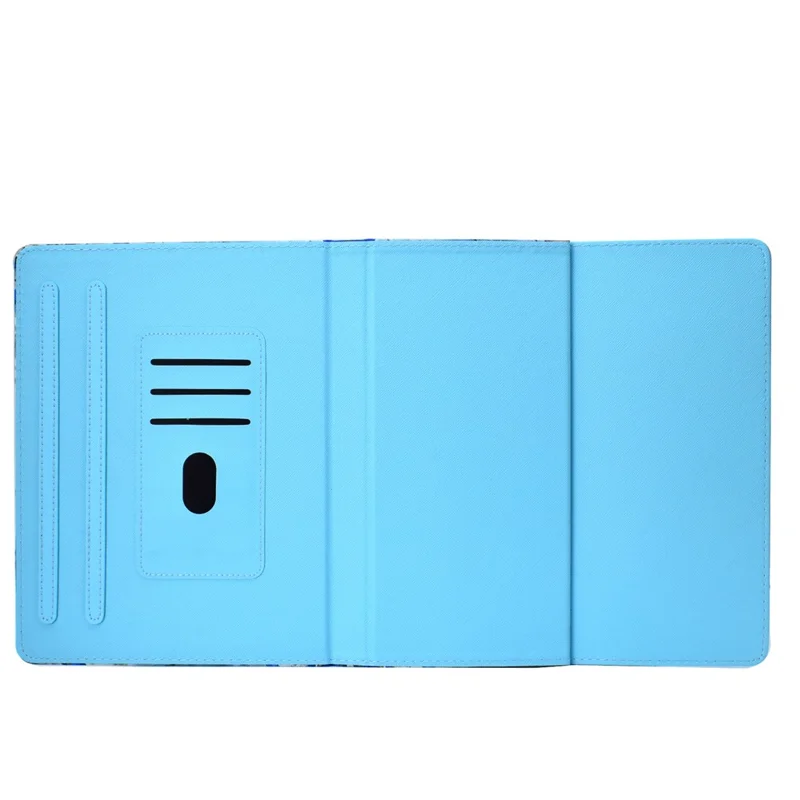 Patterned 10-inch Tablet Universal PU Leather Protective Case for iPad 9.7 (2018) / Lenovo Tab 4 10 Plus etc - Butterfly and White Flower