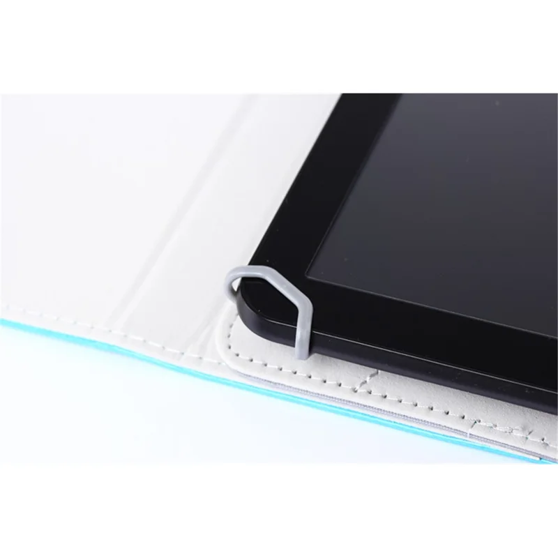 Universal PU Leather Stand Tablet Shell for 8-inch Tablets, Size: Length: 215mm, Width: 146-169mm - Baby Blue