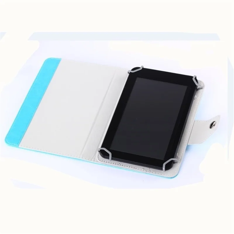 Universal PU Leather Stand Tablet Shell for 8-inch Tablets, Size: Length: 215mm, Width: 146-169mm - Baby Blue
