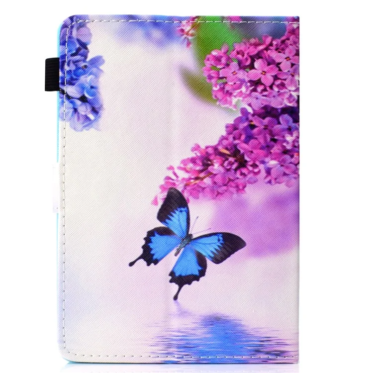 Patterned Universal 8-inch Tablet PU Leather Wallet Protective Case for Lenovo Tab 4 8, etc - Butterfly