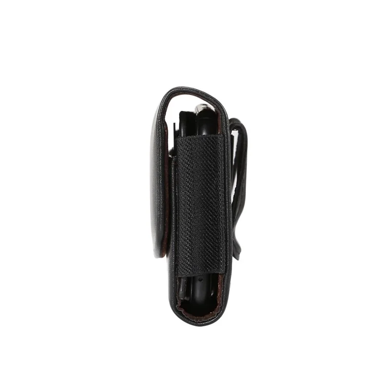 custodia da 4,8 pollici per la custodia per la fondina in pelle per iphone 8, dimensione: 14,3 x 7,5 x 1,8 cm - nero