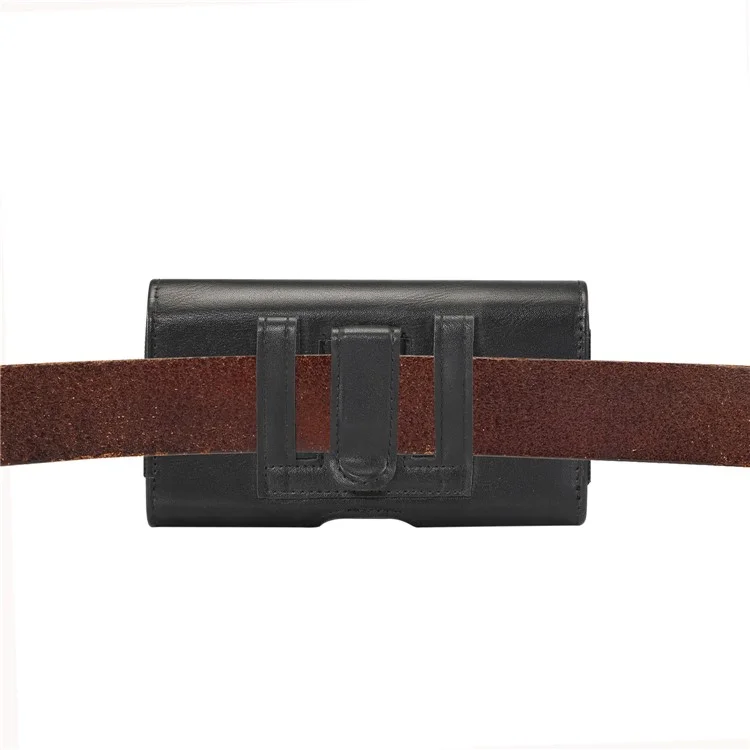 Capa de Couro PU de 5,8 polegadas para iPhone XS, Tamanho: 15,5 x 8 x 1,8 cm - Preto