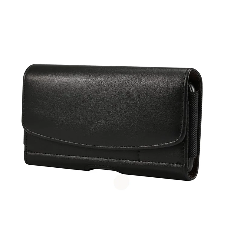 PU Holla de Cuero Estuche de Cuero Cintor de Cuero Bucleas Soporte de Teléfono de Transporte Para Iphone XR 6.1 Pulgadas / iPhone XS Máx 6.5 Pulgadas, Tamaño: 16 x 8.3 x 1.8 cm - Negro