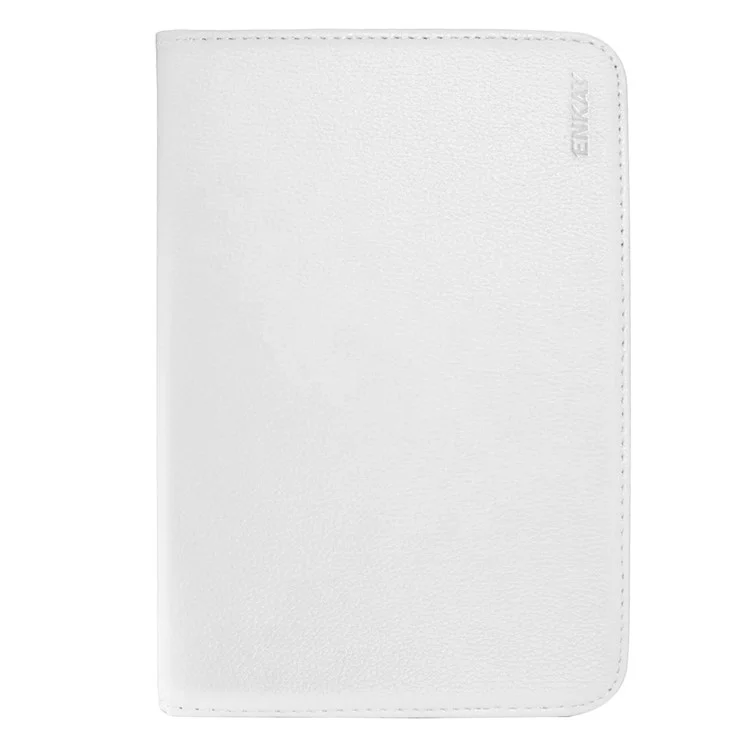 Enkay Hat Prince Litchi Skin à 360 Degrés Rotary PU Leather Tablet Cover Pour Une Tablette de 10 Pouces - Blanche