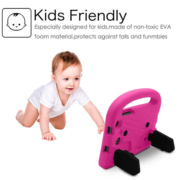 Tampa Acessória de Suporte de Espuma EVA à Prova de Choque Para Samsung Galaxy Tab T230 T235/T280 T285/T110 T111/SM-T113 - Rosa