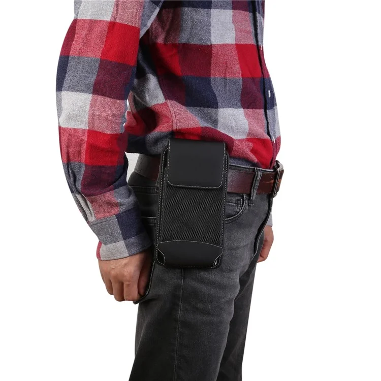 5,7-6,3 Zoll Universal Oxford Cloth Belt Clip Phone Pouch Bag für iPhone Samsung Huawei usw.