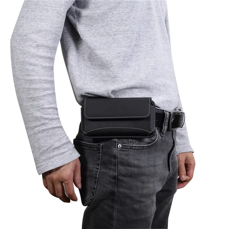 5,5 Zoll Universal Case Oxford Cloth Phone Bag mit Gürtelclip für Herren (horizontale Ausführung), Größe: 15,7 x 8,0 x 1,8 cm