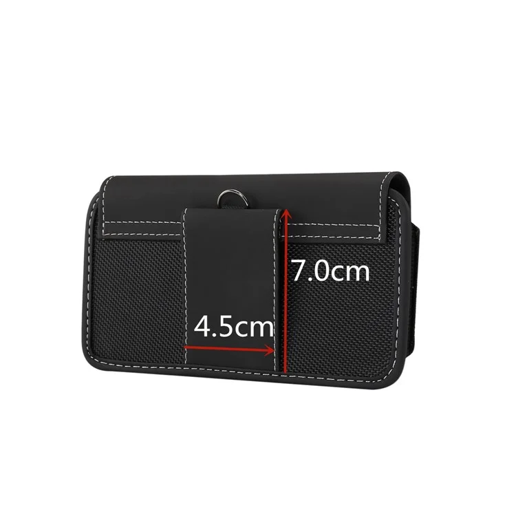 Bolsa de Tecido Oxford Universal de 4,7-5,2 polegadas com Clipe de Cinto para Homens (Estilo Horizontal), Tamanho: 15 x 7,5 x 1,8cm