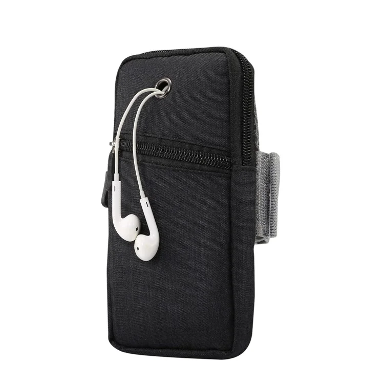 Brassard de fitness universel pour smartphones, Taille: 18 x 9,5 cm - Noir