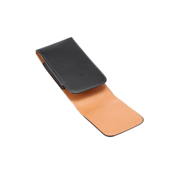 6,3 Zoll Universal Case PU Leder Handy Tasche für Herren, Größe: 16,5 x 8,3 x 1,8 cm - Schwarz