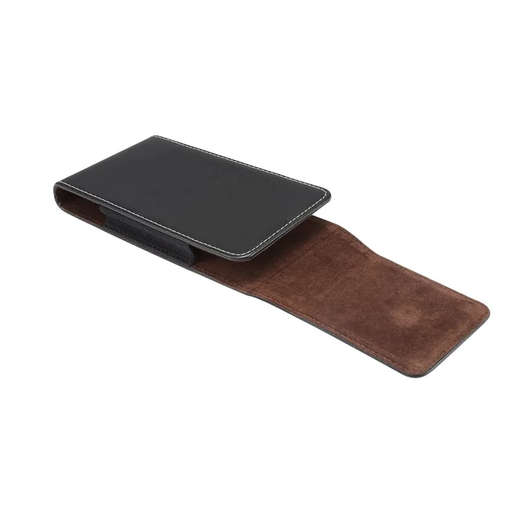 Funda de cinturón de cuero universal resistente al desgaste de 5.7-6.0 pulgadas para iPhone Samsung Huawei, etc.