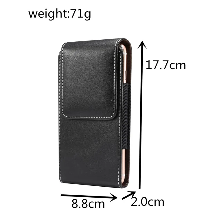 6.4-6.9 Zoll Universal Wear-Resistent Ledergürtel Cliptelefon Beutel Etui Für IPhone Samsung Huawei Usw.