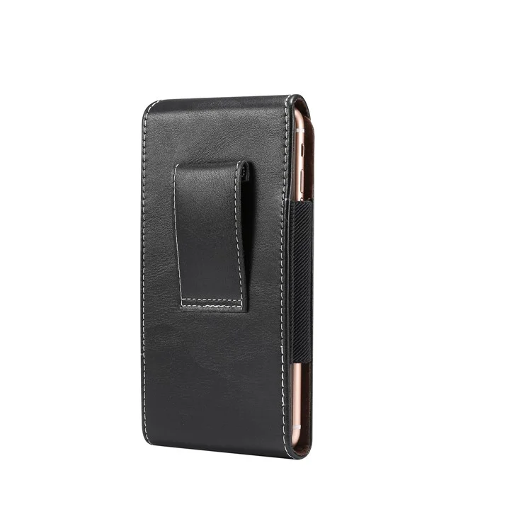 6.4-6.9 inch Universal Wear-resistant Leather Belt Clip Phone Pouch Case for iPhone Samsung Huawei Etc.